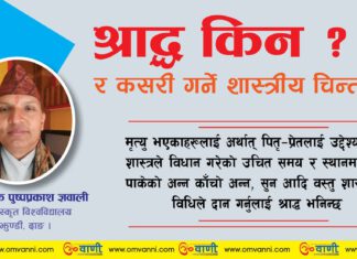 श्राद्ध–सत्सङ्ग शास्त्रीय चिन्तन