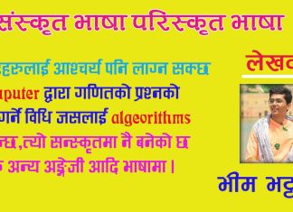 संस्कृत अन्तर्राष्ट्रिय भाषा (international language ) हुन क्षमता राख्ने बिश्वको एकमात्र भाषा हो
